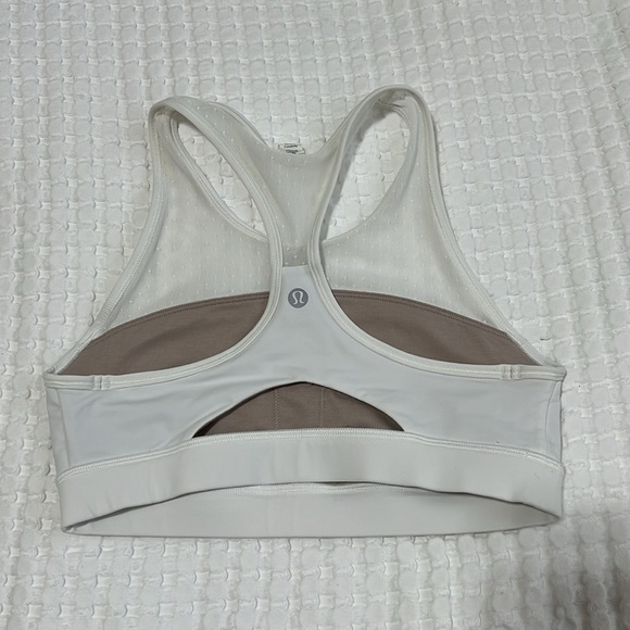 Lululemon Move White Luxtreme Mesh Sports Bra - Picture 8 of 11